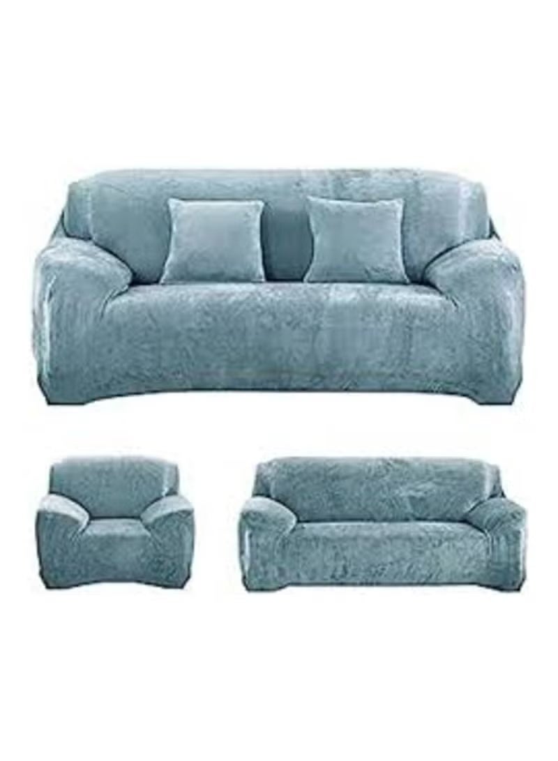 طقم كفر انتريه قطيفه ليكرا - مقاس جامبو - 4قطع